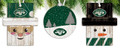 New York Jets 3-Pack Christmas Ornament Set