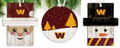 Washington Commanders 3-Pack Christmas Ornament Set