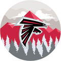 Atlanta Falcons 12" Landscape Circle Sign