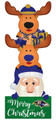 Baltimore Ravens 31" Santa Stack Leaner