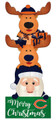 Chicago Bears 31" Santa Stack Leaner