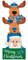 Detroit Lions 31" Santa Stack Leaner