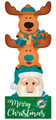 Miami Dolphins 31" Santa Stack Leaner