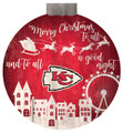 Kansas City Chiefs 12" Christmas Village Wall Art
