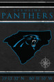 Carolina Panthers 17" x 26" Coordinates Sign