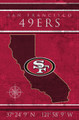 San Francisco 49ers 17" x 26" Coordinates Sign