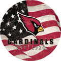 Arizona Cardinals 24" Team Color Flag Circle Sign