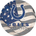 Indianapolis Colts 12" Team Color Flag Circle Sign