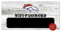 Denver Broncos 6" x 12" Wifi Password Sign