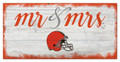 Cleveland Browns Script Mr. & Mrs. Sign