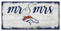Denver Broncos Script Mr. & Mrs. Sign