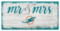 Miami Dolphins Script Mr. & Mrs. Sign