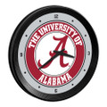 Alabama Crimson Tide Ribbed Frame Wall Clock