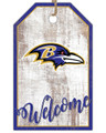 Baltimore Ravens Welcome Team Tag 11" x 19" Sign