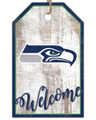 Seattle Seahawks Welcome Team Tag 11" x 19" Sign