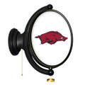 Arkansas Razorbacks Oval Rotating Lighted Wall Sign