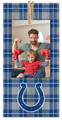 Indianapolis Colts Plaid Clothespin 6" x 12" Sign