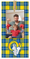 Los Angeles Rams Plaid Clothespin 6" x 12" Sign