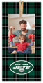 New York Jets Plaid Clothespin 6" x 12" Sign