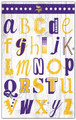Minnesota Vikings Alphabet 11" x 19" Sign