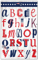 New England Patriots Alphabet 11" x 19" Sign