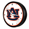 Auburn Tigers Retro Lighted Wall Clock