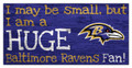 Baltimore Ravens Huge Fan 6" x 12" Sign