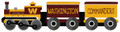Washington Commanders Train Cutout 6" x 24" Sign