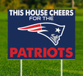 New England Patriots This House Cheers for Yard Sign