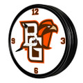 Bowling Green State Falcons Retro Lighted Wall Clock
