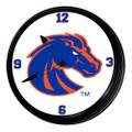 Boise State Broncos Retro Lighted Wall Clock