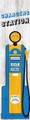 Los Angeles Chargers Retro Pump 48" Leaner