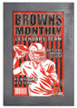 Cleveland Browns Team Monthly 11" x 19" Framed Sign