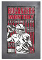 Tampa Bay Buccaneers Team Monthly 11" x 19" Framed Sign