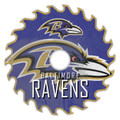 Baltimore Ravens 12" Rustic Circular Saw Sign