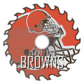 Cleveland Browns 12" Rustic Circular Saw Sign