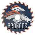 Denver Broncos 12" Rustic Circular Saw Sign