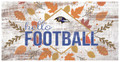 Baltimore Ravens Hello Football 6" x 12" Wall Art