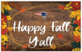 New England Patriots Happy Fall Y'all 11" x 19" Sign