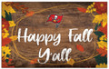 Tampa Bay Buccaneers Happy Fall Y'all 11" x 19" Sign