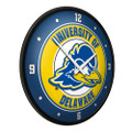 Delaware Blue Hens Modern Disc Wall Clock