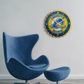 Delaware Blue Hens Bottle Cap Wall Clock
