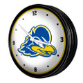 Delaware Blue Hens Retro Lighted Wall Clock