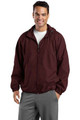 Sport-Tek Custom Men's Hooded Raglan Full-Zip Wind Jacket