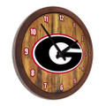 Georgia Bulldogs "Faux" Barrel Top Wall Clock