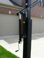 Bison HangTime 6" Adjustable Height Basketball System with 72" Clear Glass Backboard