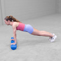 Body Solid 36" Blue Foam Roller - Half