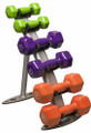 Body Solid 3 Pair Vinyl Dumbbell Rack