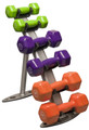 Body Solid 3 Pair Vinyl Dumbbell Rack