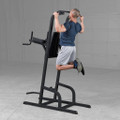 Body Solid GVKR82 Body Solid 82" Vertical Knee Raise and Dip with No-Slip Step-Up Entry and DuraFirm